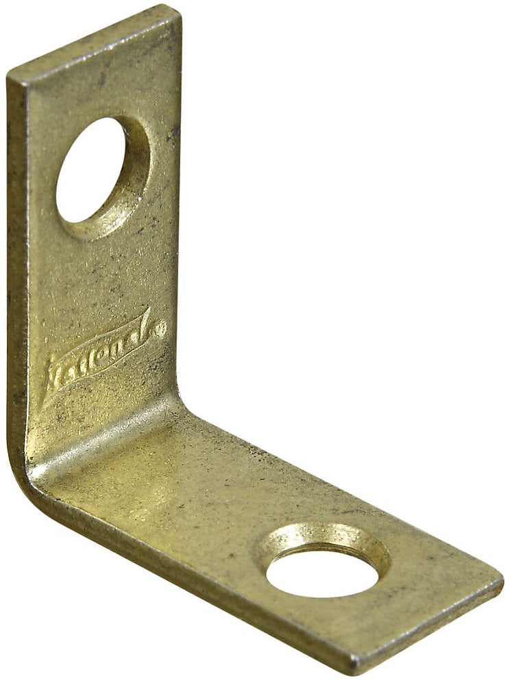 National Hardware N190-819 V115 Corner Brace, 1" x 1/2", Bright Brass