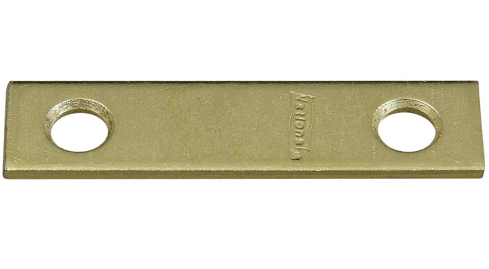 National Hardware N190-892 Mending Brace, 2" x 1/2", Bright Brass