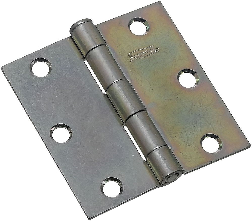National Hardware N195-651 Removable Pin Broad Hinge, 3", Zinc Plated, 2 pk
