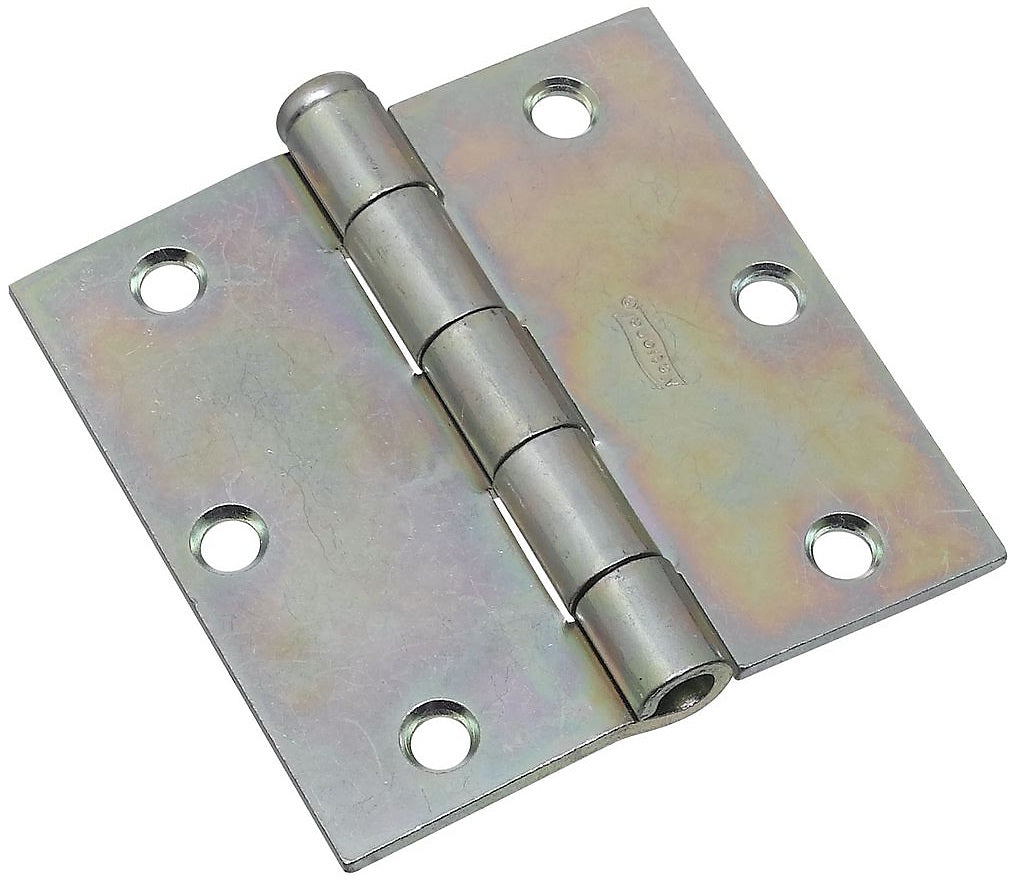 National Hardware N195-669 Removable Pin Broad Hinge, 3-1/2", Zinc Plated
