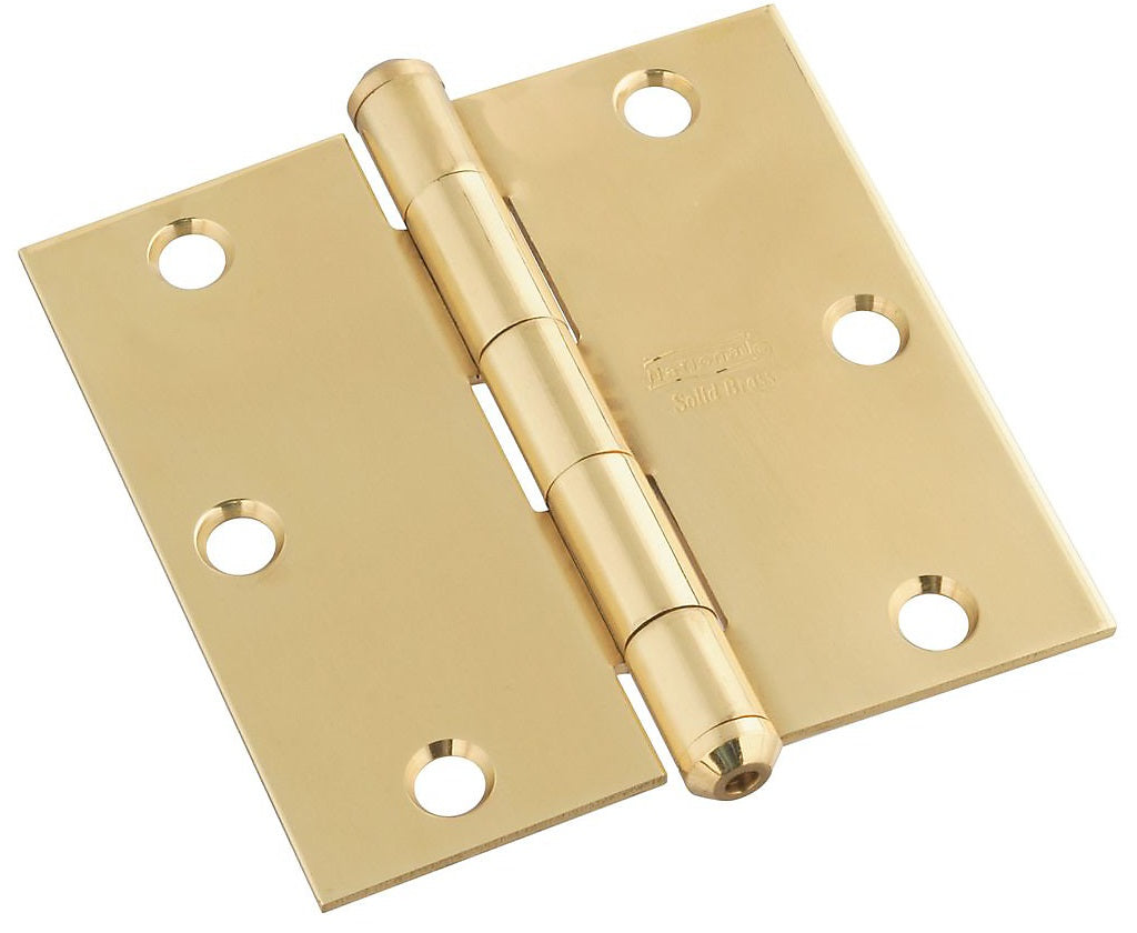 National Hardware N195-685 V513 Full Mortise Square Corner Door Hinge, 3-1/2"