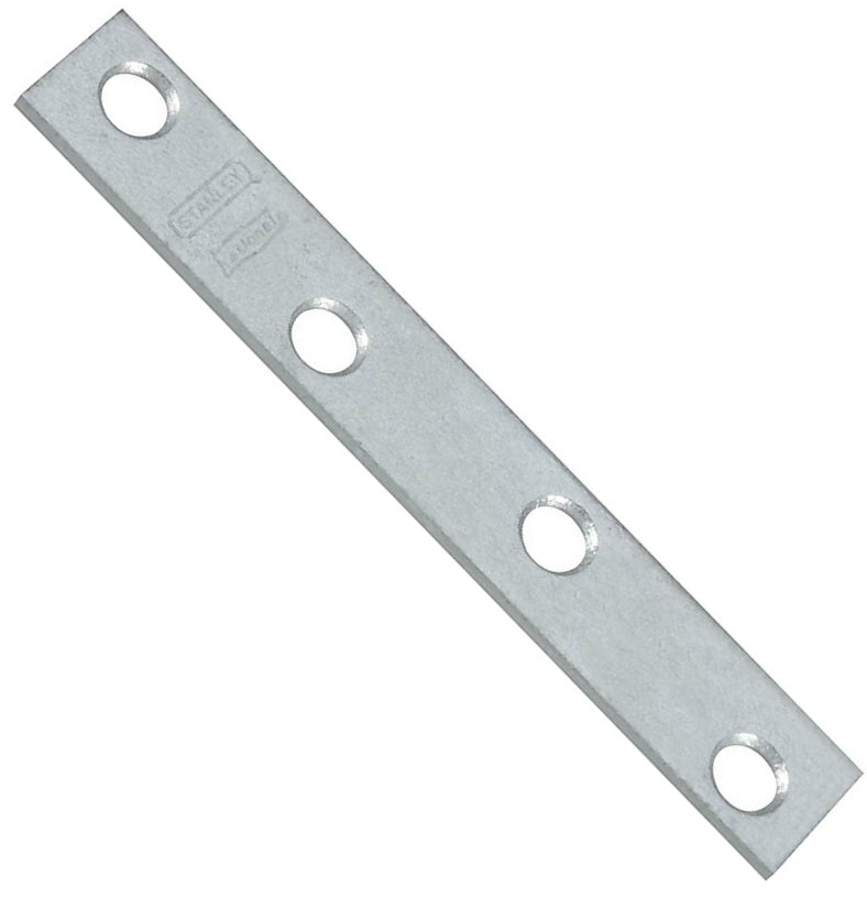 National Hardware N208-819 118 Mending Braces, 4" x 5/8" , Galvanized, 4 Piece