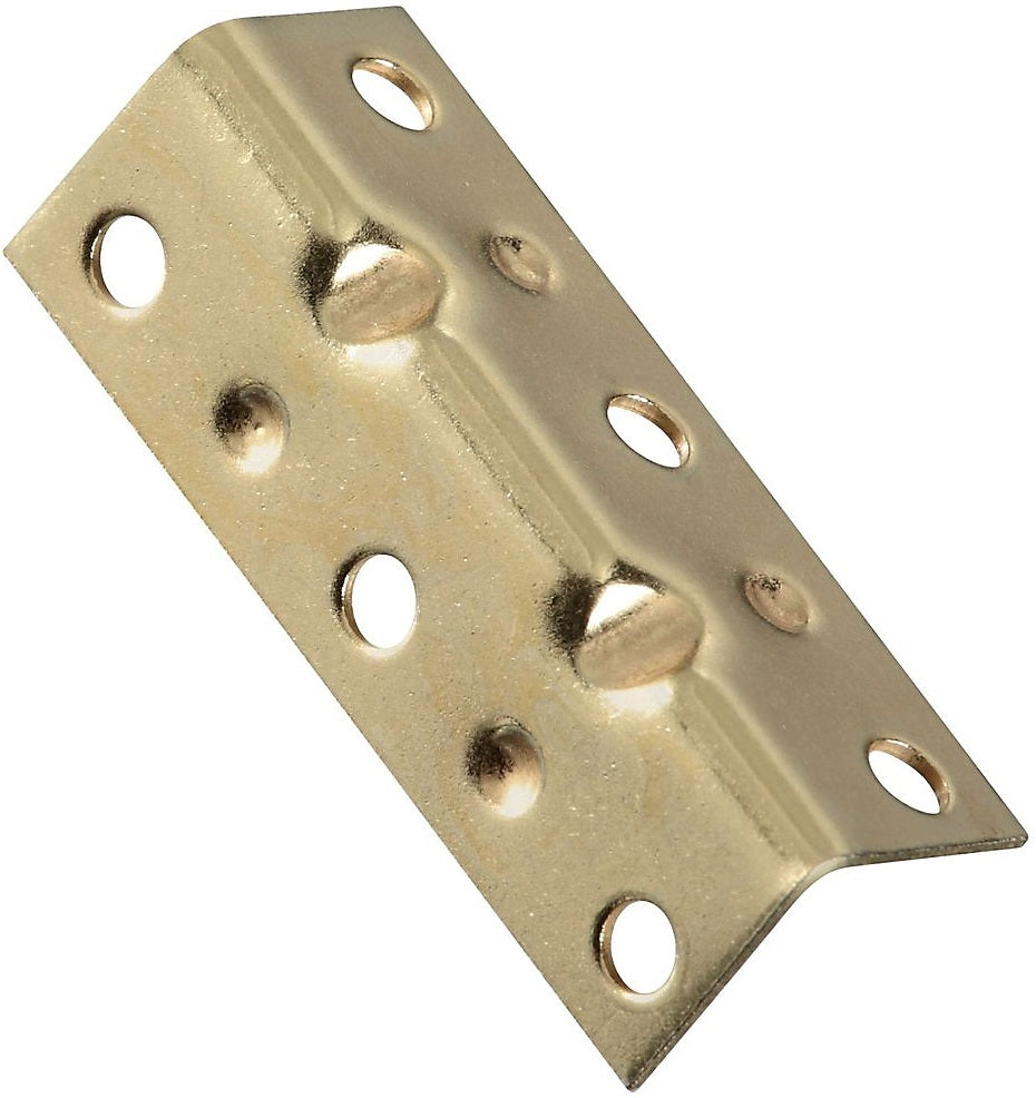 National Hardware N226-266 V113 Corner Brace, 2-1/2" x 3/4", Bright Brass