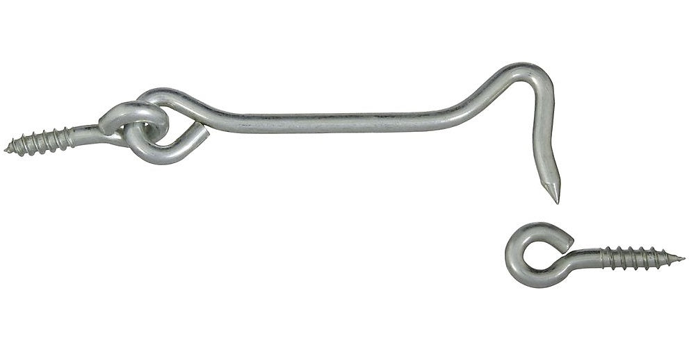 National Hardware N226-373 V2000 Hook & Eye, 4", Zinc Plated