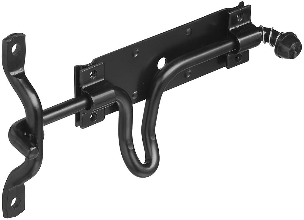 National Hardware N236-729 Stall/Gate Latch, Steel, Black, 0.34" Dia X 10.29"L Bolt