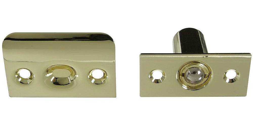 National Hardware N239-111 Steel Ball Catch, Brass, 1" x 2-1/8"