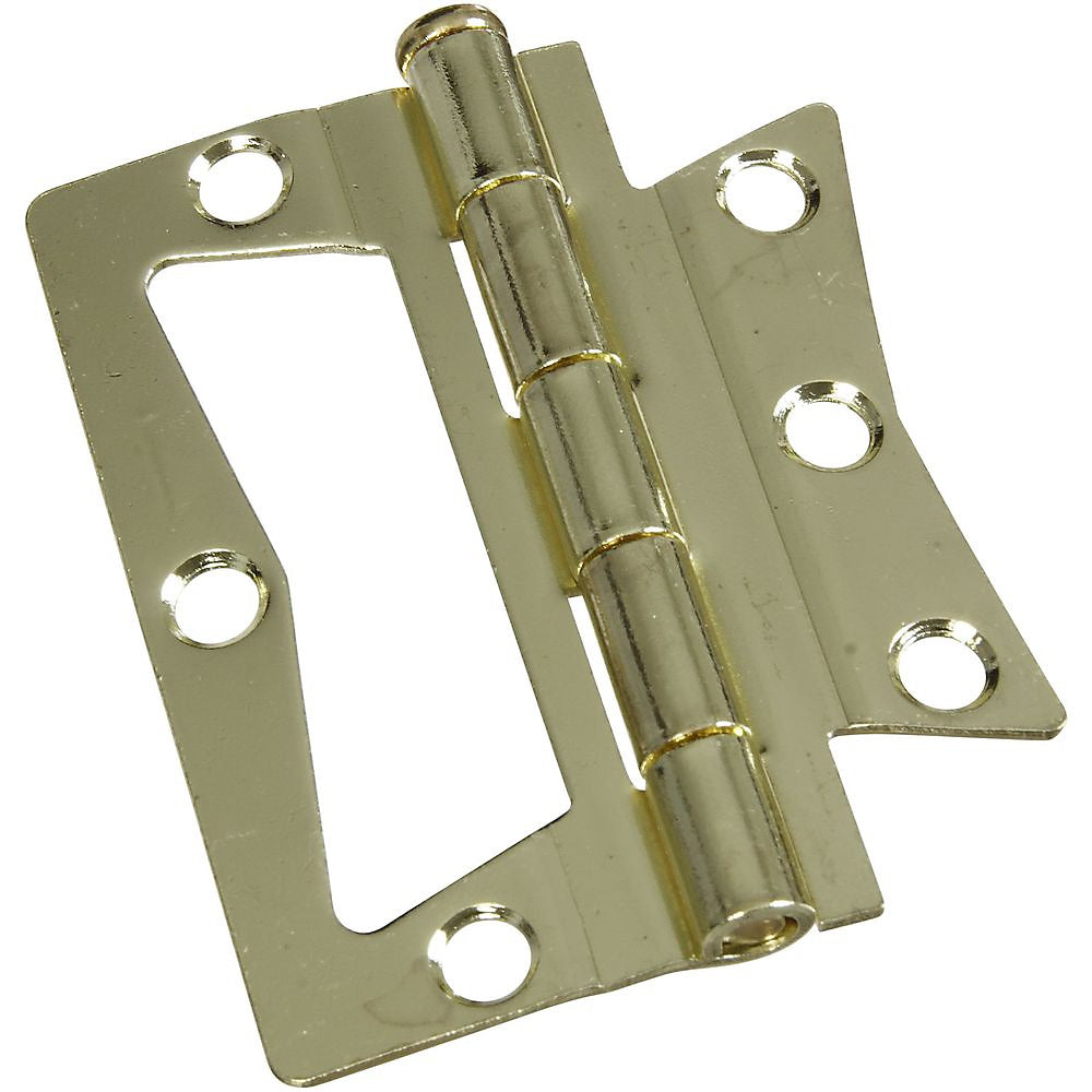 National Hardware N244-780 V535 Surface Mounted Hinges, 3", Brass, 2/CD