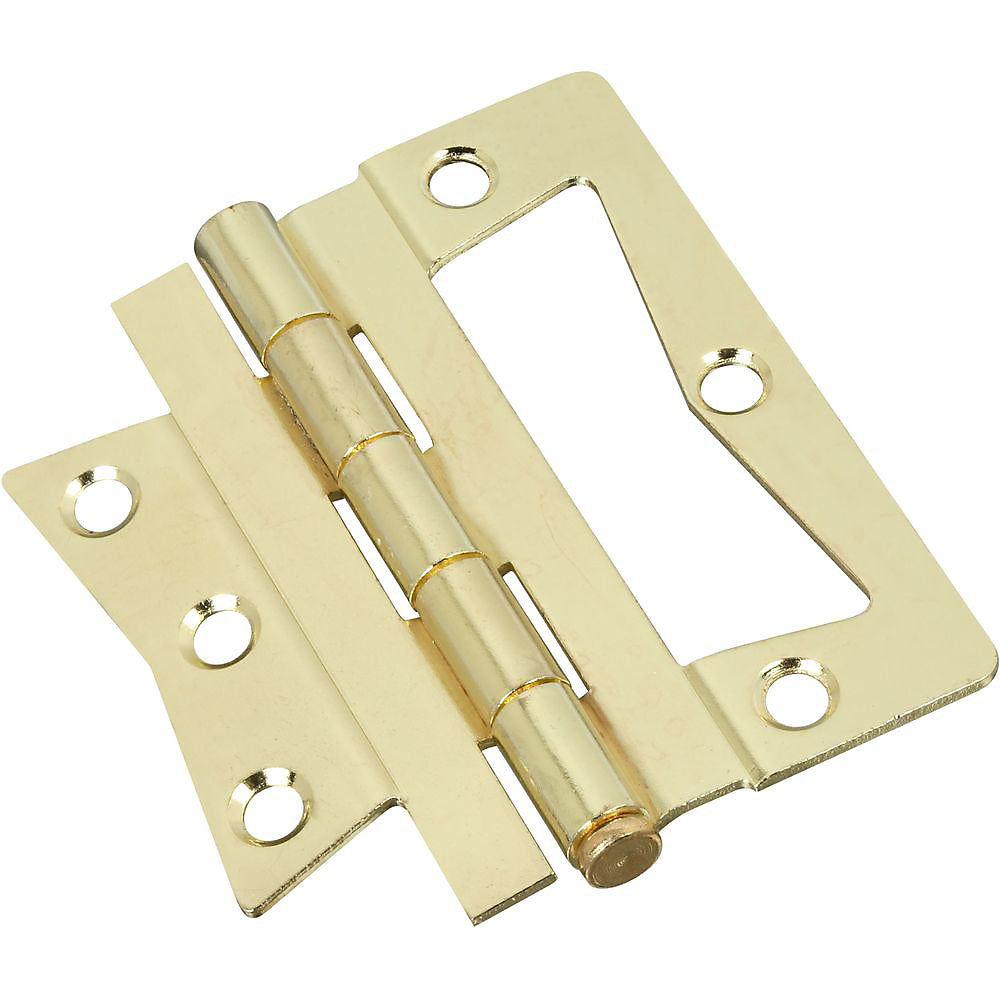 National Hardware N244-822 V535 Surface-Mounted Hinges, Brass, 4"