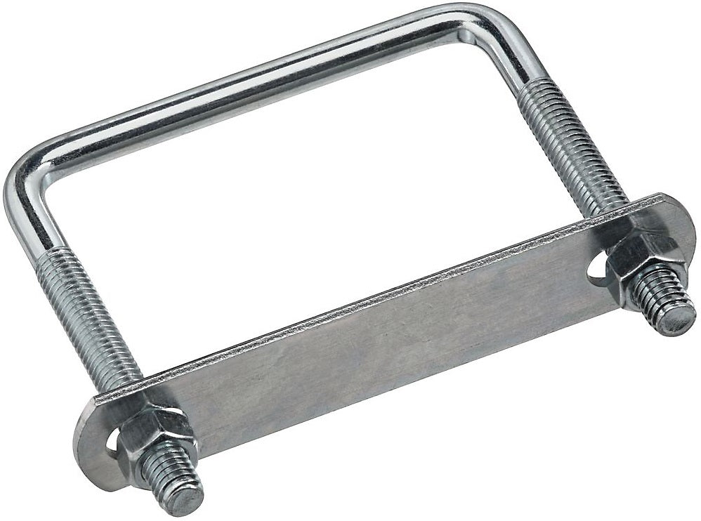 National Hardware N244-996 Lumber Size Square U Bolt, Steel, Zinc-Plated, 3-5/8" W x 4" L