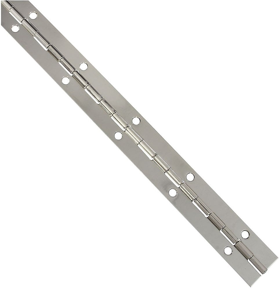 National Hardware N265-371 V570 Continuous Hinge, 1-1/16" x 12", Nickel