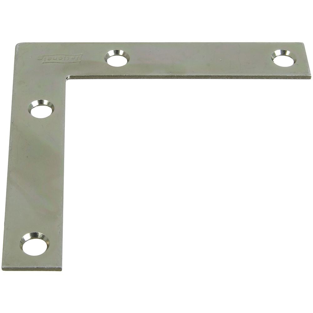 National Hardware N266-544 117BC Zinc Plated Flat Corner Brace, 3-1/2" x 5/8"