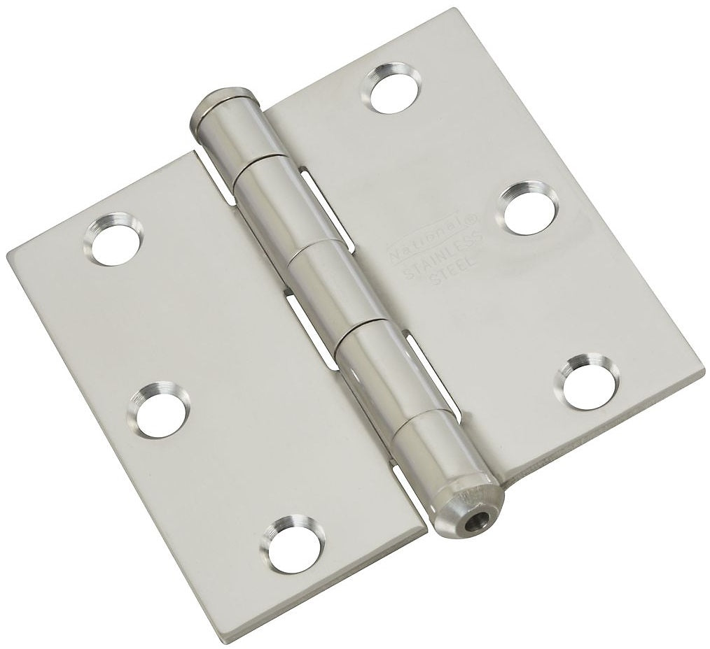 National Hardware N276-980 Door Hinge, Stainless Steel, 3"