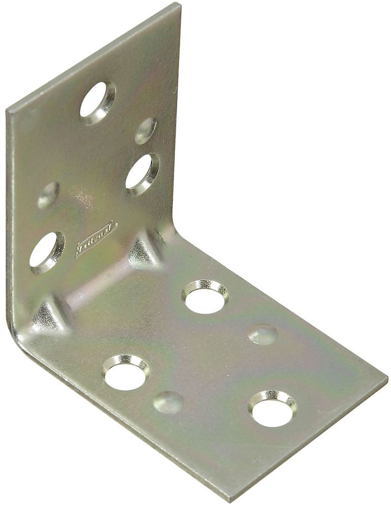 National Hardware N285-551 Double Wide Corner Brace, Zinc plated, 2"L x 1-1/2"W x 2"H x 0.07"T