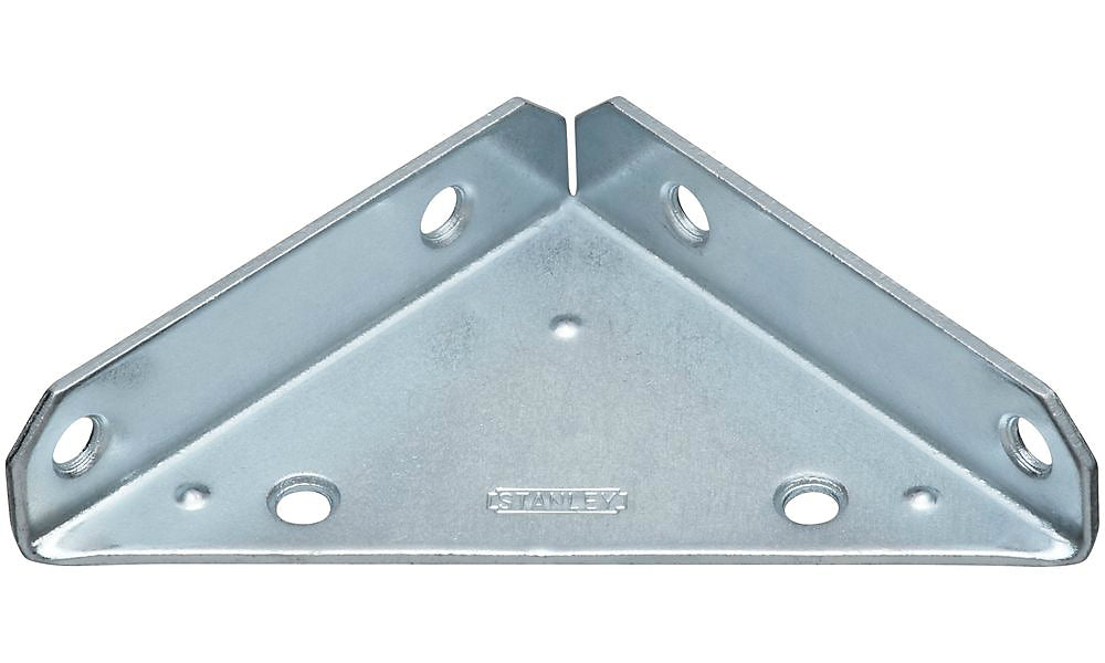 National Hardware N337-691 Corner Brace, 4", Zinc Plated, 2/CD