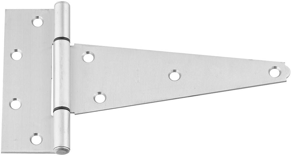 National Hardware N342-527 V285 Extra Heavy T Hinge, 8", Stainless Steel