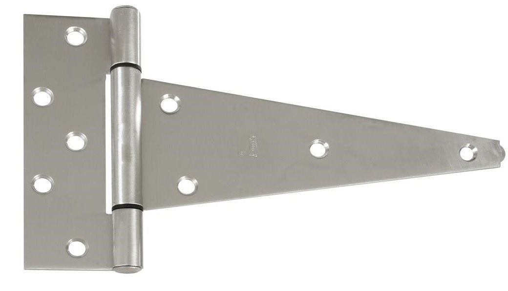 National Hardware N342-535 285 Extra Heavy T Hinges, Stainless Steel, 10"