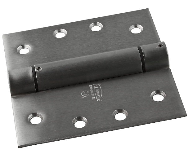 National Hardware N350-819 V520 Spring Door Hinge, 4", Stainless Steel