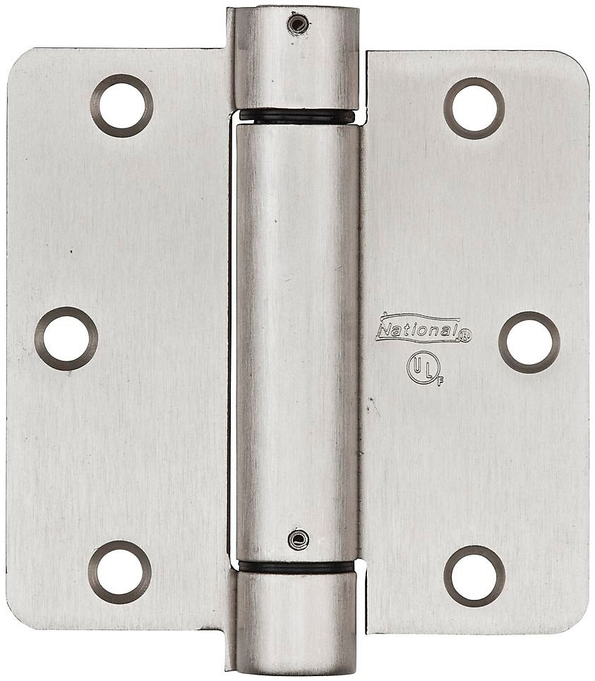 National Hardware N350-835 V521 Adjustable Spring Hinge, Satin Nickel Plated