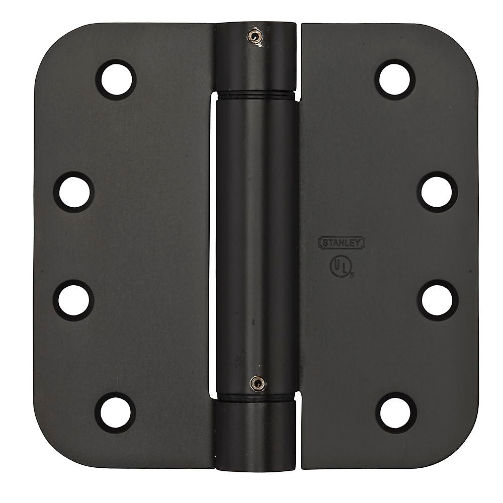 National Hardware N351-015 V522 Spring Hinges, Oil Rubbed Bronze, 4"