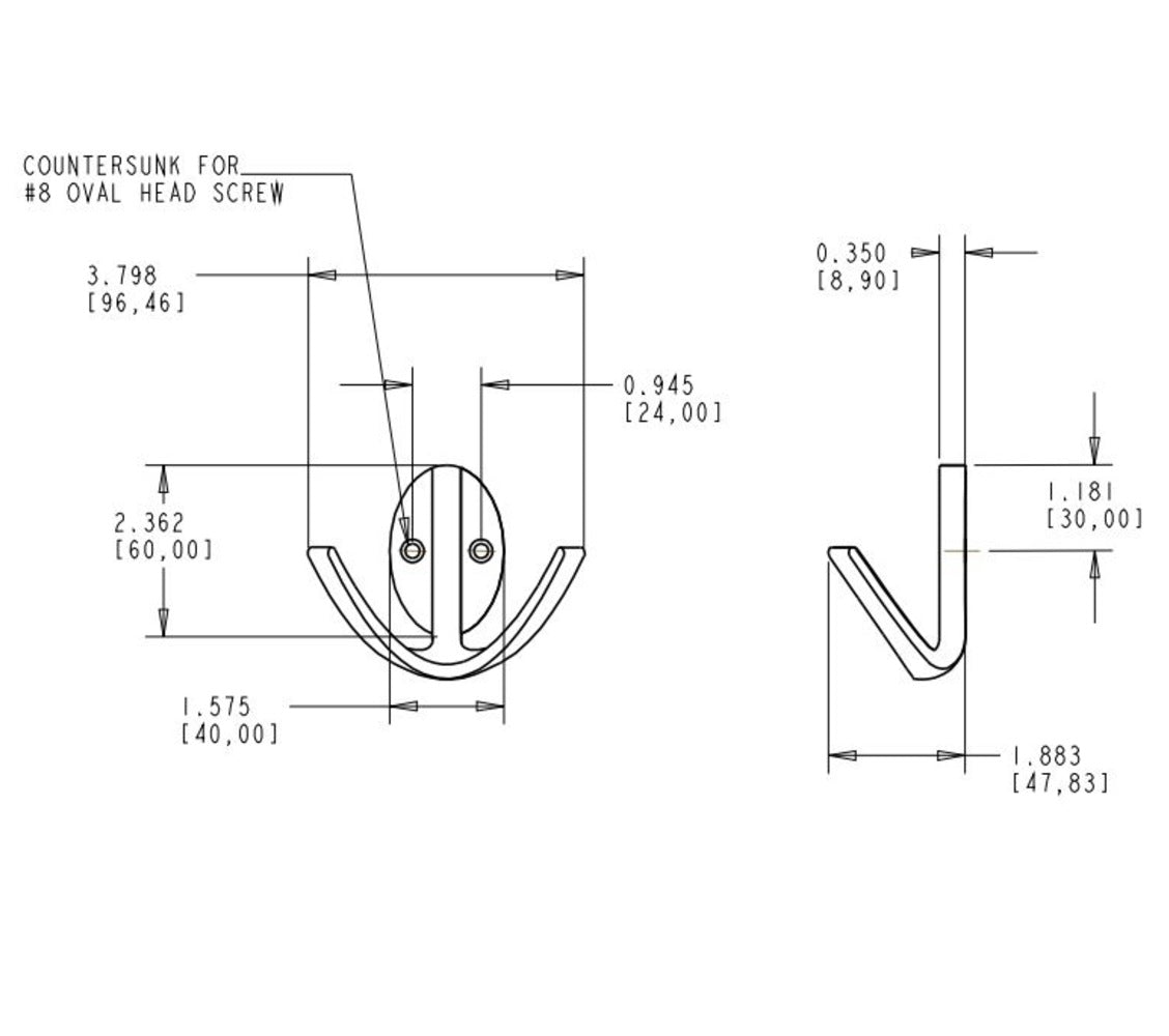 National Hardware N807-002 Robe Hook, Chrome