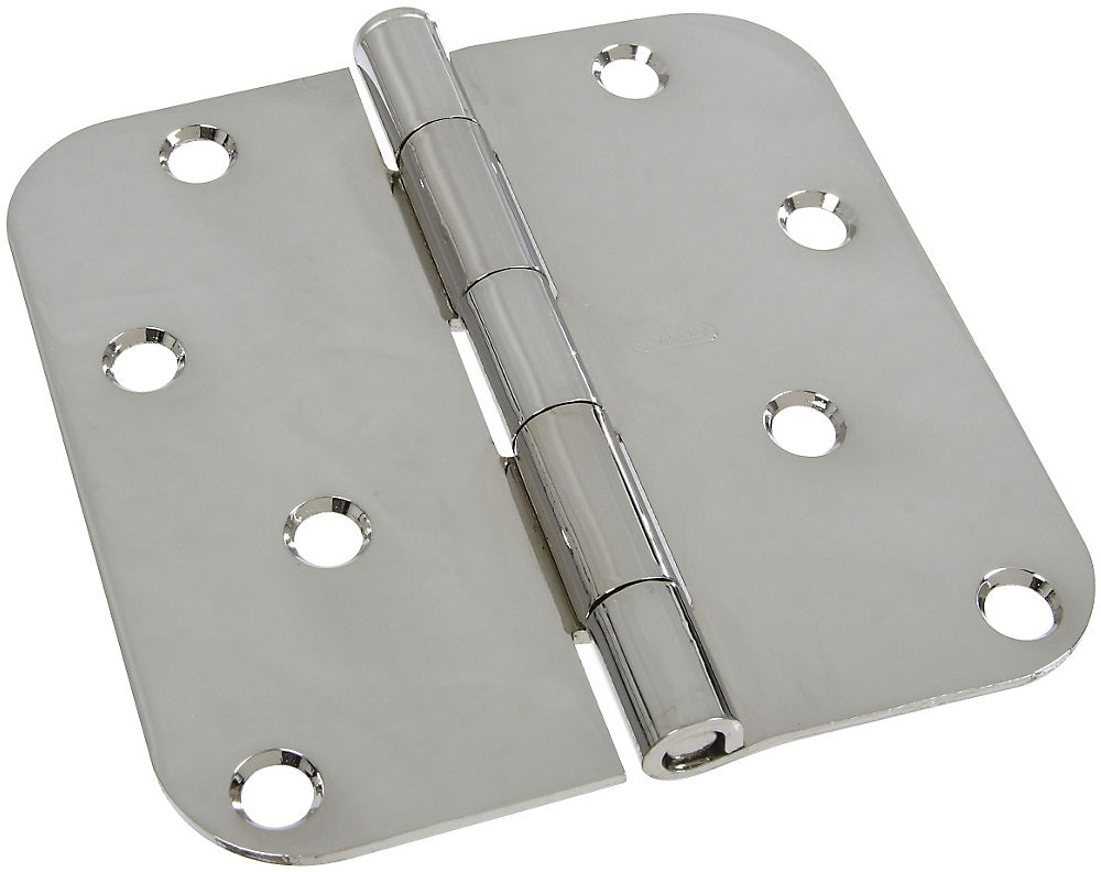National Hardware N830-180 Door Hinge, 4", Polished Chrome