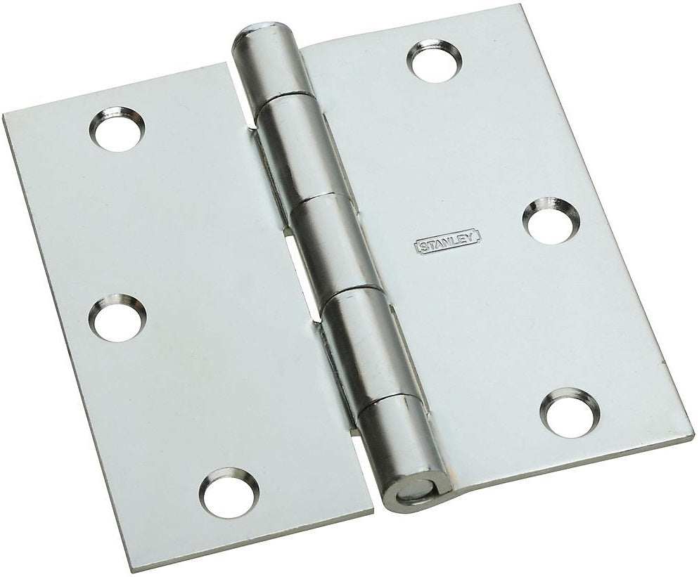 National Hardware N830-194 SPB512 Square Corner Door Hinge, Zinc Plated