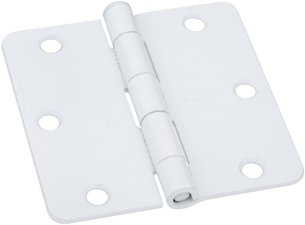 National Hardware N830-218 SPB512RC Round Corner Door Hinge, White