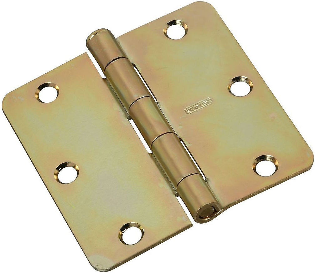 National Hardware N830-263 SPB512RC Round Corner Door Hinge, Brass