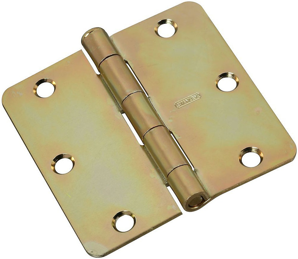 National Hardware N830-265 SPB512RC Round Corner Door Hinge, Brass