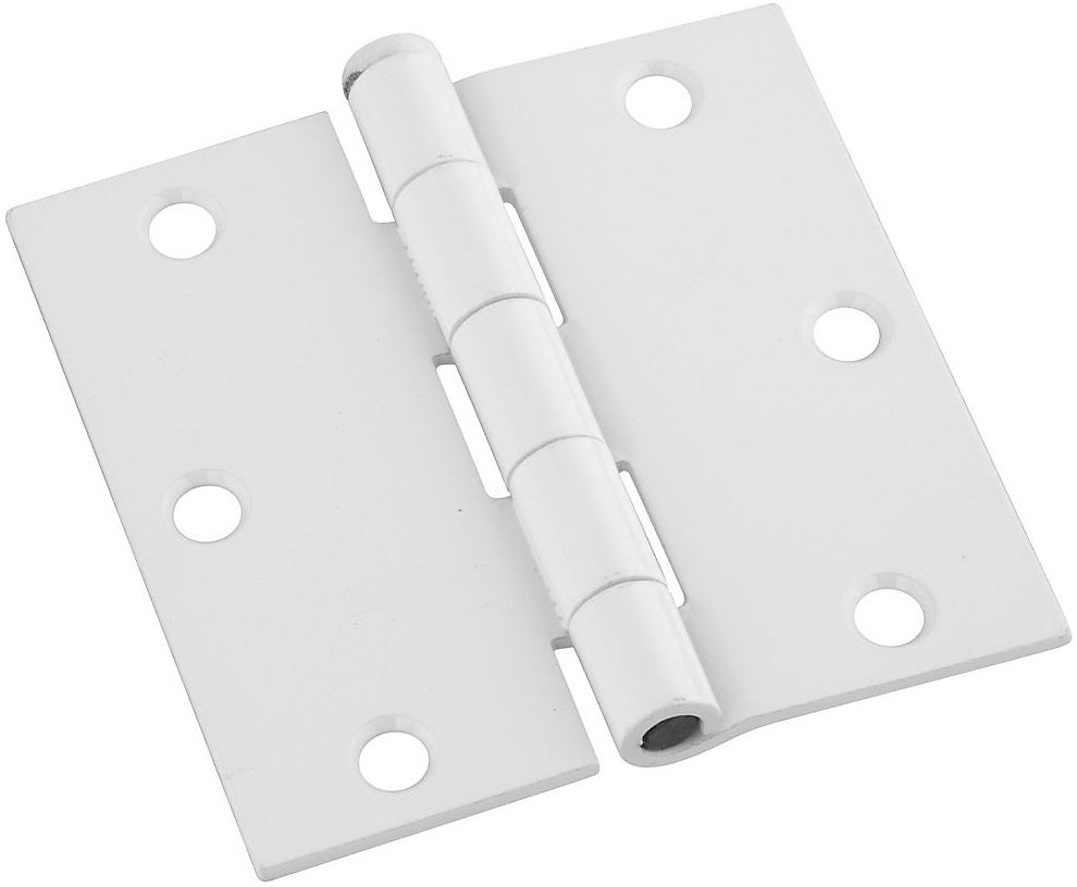 National Hardware N830-335 Square Corner Door Hinge, White