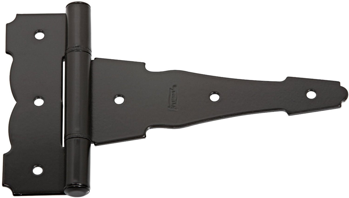 National Hardware N881-912 V841 Ornamental/Reversible T Hinge, Black