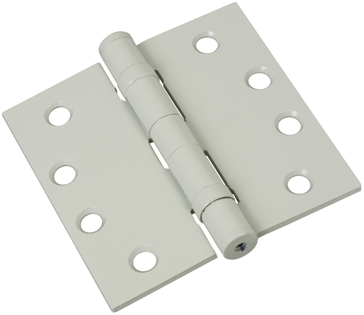 National Hardware S820-829 Door Hinge, Steel, Powder Coated White, 4" L