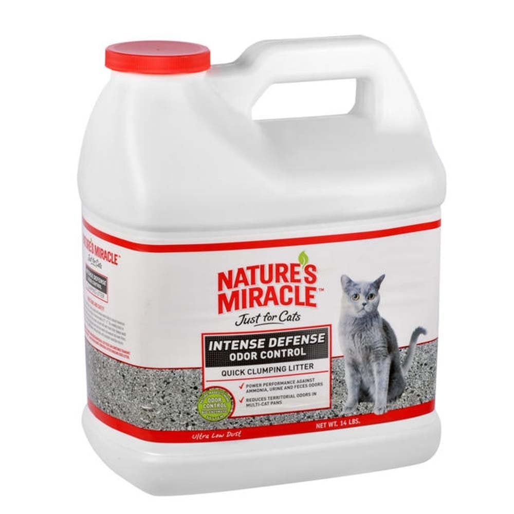 Nature's Miracle P-5969 Intense Defense Odor Control Clumping Litter, 14 Lb