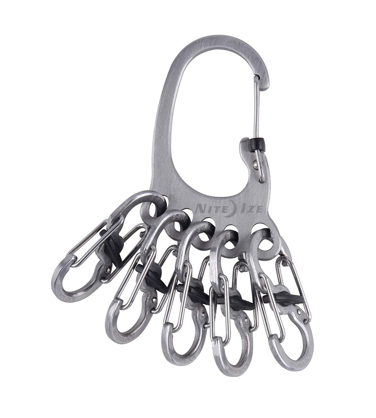 Nite Ize KLKBF-11-R6 BigFoot Locker KeyRack Keychain, Silver