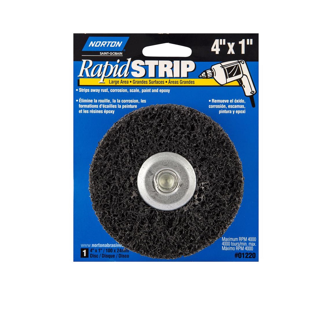 Norton 7660705466 Rapid Strip Spindle-Mounted Wheel, Silicon Carbide, 4 Inch X 1 inch