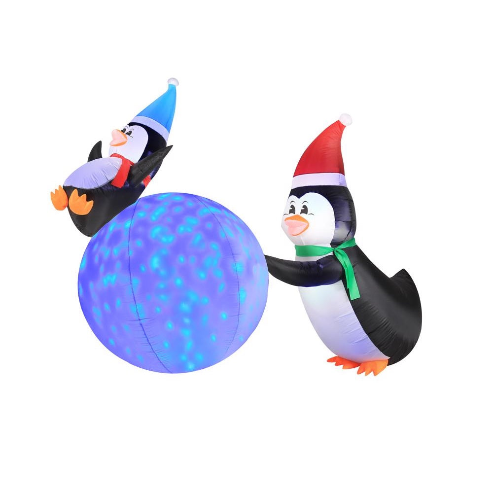 Occasions 28840 LED Christmas Penguins and Snowball, 5 Feet