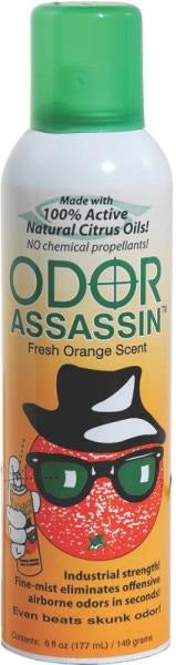 Odor Assassin 124947 Odor Removers, 6 Oz, Fresh Orange