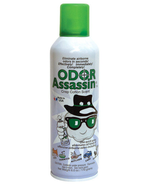 Odor Assassin 125711 Crisp Cotton Scent Odor Eliminator, 6 Oz