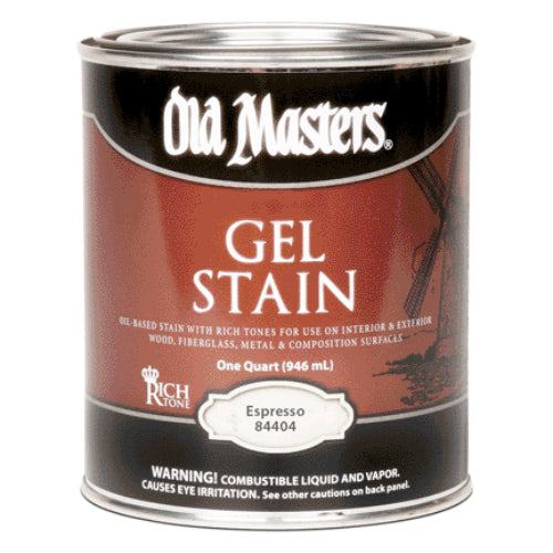 Old Masters 84404 Gel Stain, Expresso, Quart