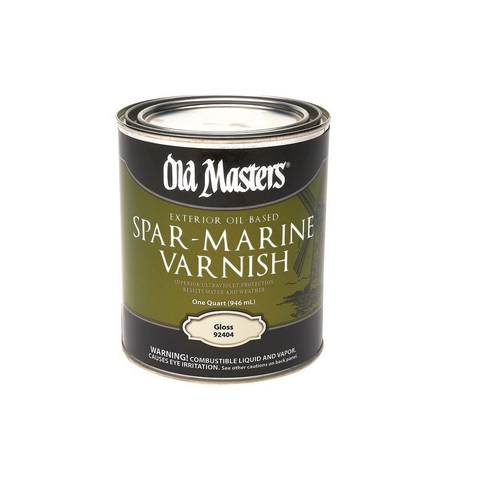 Old Masters 92404 Oil-Based Marine Spar Varnish, 1 Quart