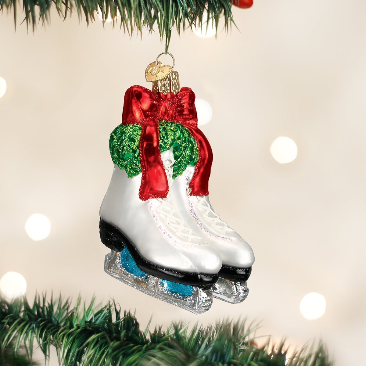 Old World Christmas 44052 Holiday Ice Skates Ornament, 3-1/2"