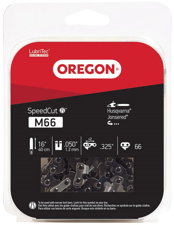 Oregon M66 SpeedCut Chainsaw Chain, 16", 66 Links