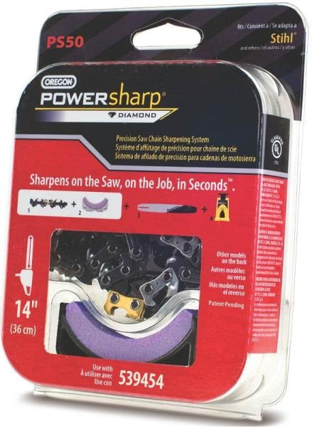 Oregon PS50 Powersharp Chainsaw Chain and Stone, 14"