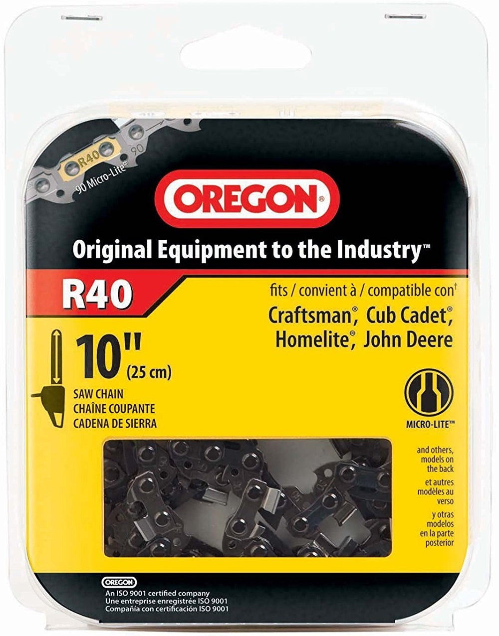 Oregon R40 Micro-Lite Saw Chain, 10" L