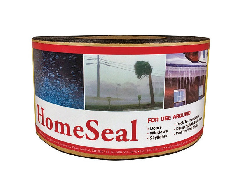 York RESHS09 HomeSeal Flashing, Ashphalt/Polyethylene, Black, 900" L