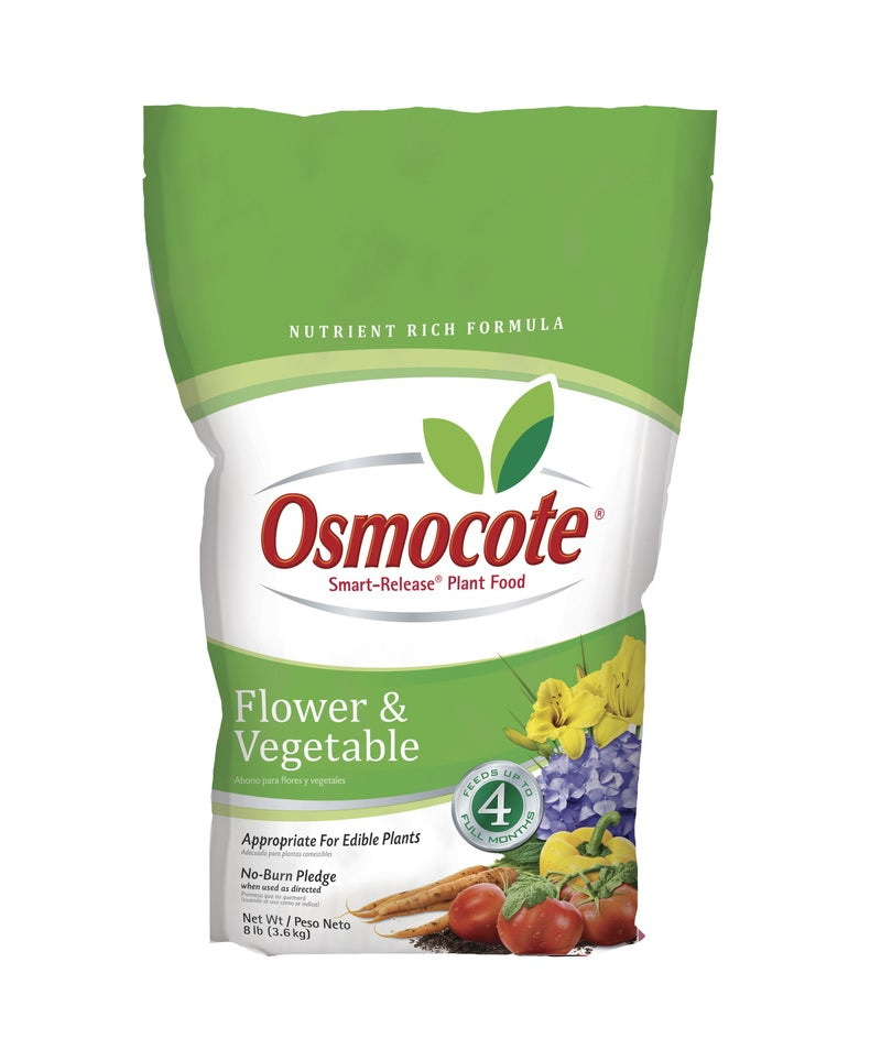 Osmocote 277960 Flower & Vegetable Smart Release Plant Food, 8 Lbs