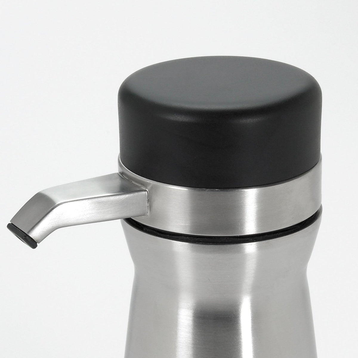 OXO 13171800 Good Grips Soap Dispenser, Stainless Steel, Silver/Black, 14 Oz