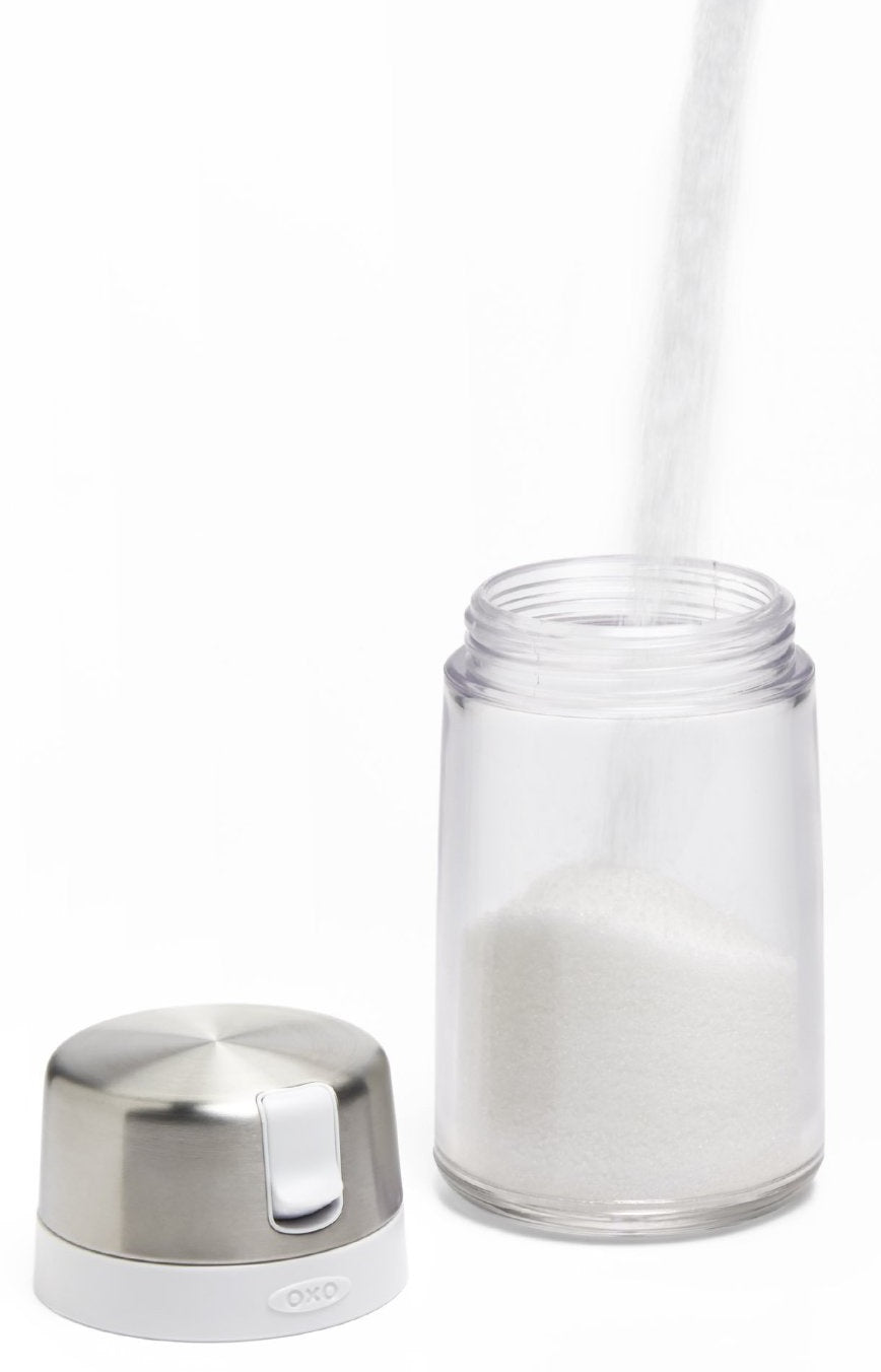 OXO Good Grips Sugar Dispenser 9oz. Stainless Steel Clear/White