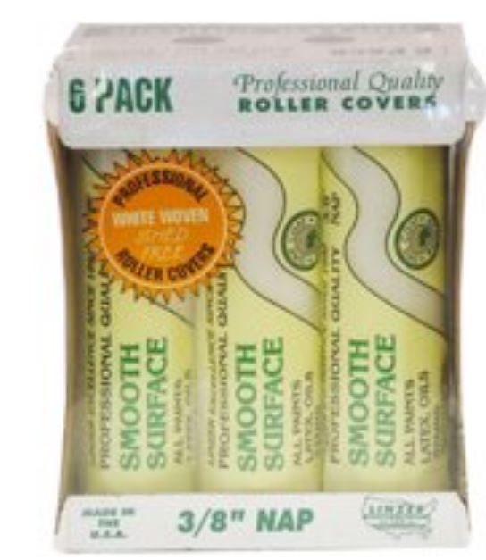 Linzer RC1016 Paint Roller Cover Set, 9" X 3/8"