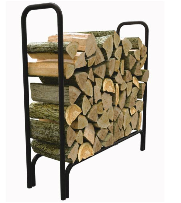 Ancha Log Racks Deluxe Outdoor Log Rack, 4' on sale, bulk fireplace accessories at low ...